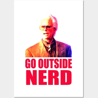 go outside nerd Posters and Art